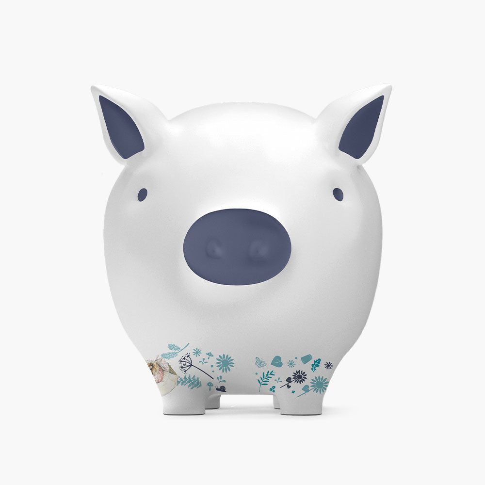 Peter Rabbit and Friends Blue Piggy Bank