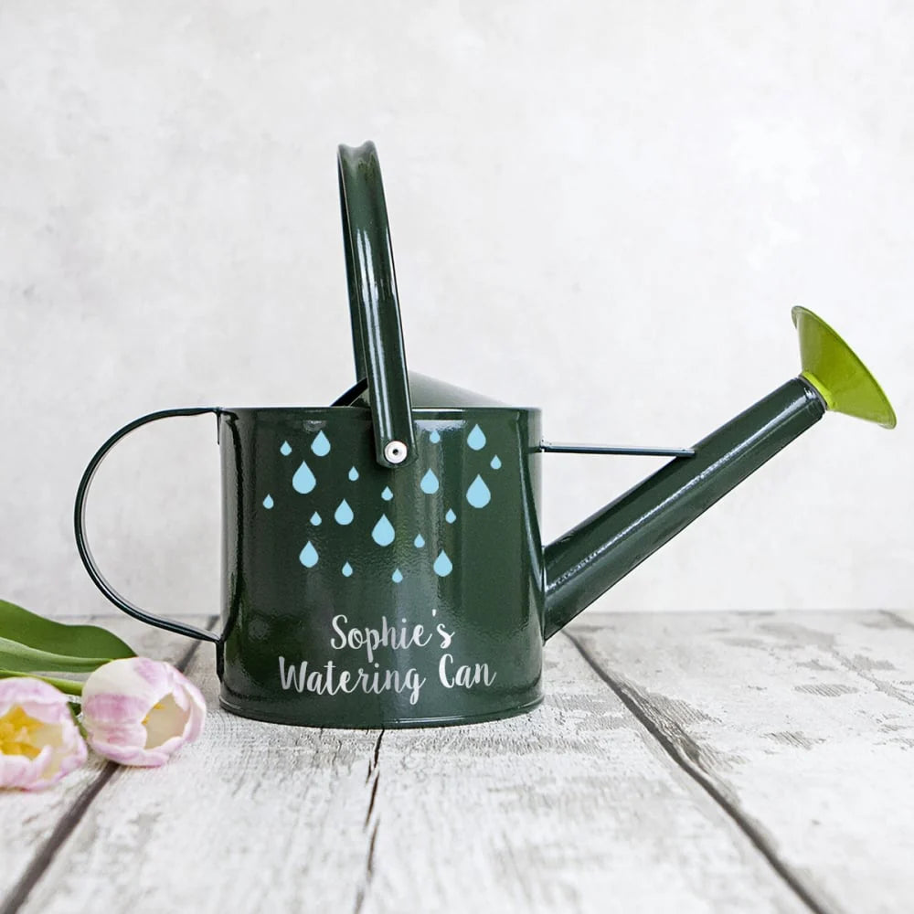 Personalised Children's Green Watering Can