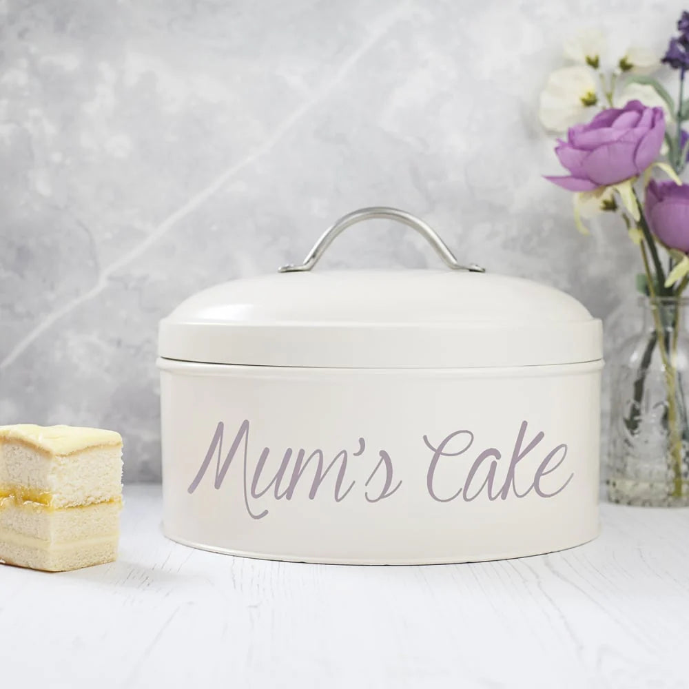 Personalised Cake Tin in Cream