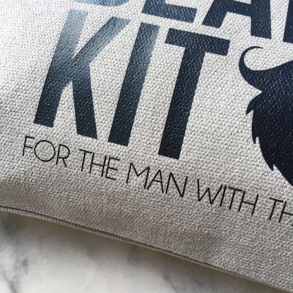 Personalised Beard Style & Care Set in Grey