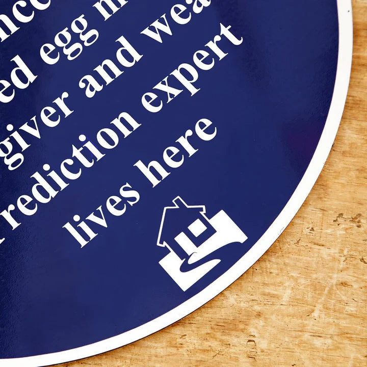 Personalised Blue Plaque