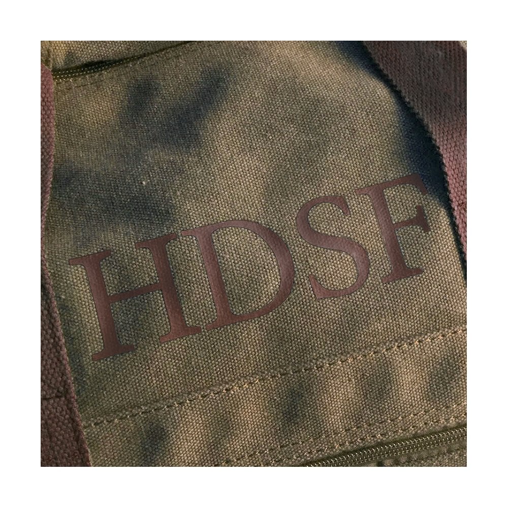 Personalised Large Canvas Holdall in Green