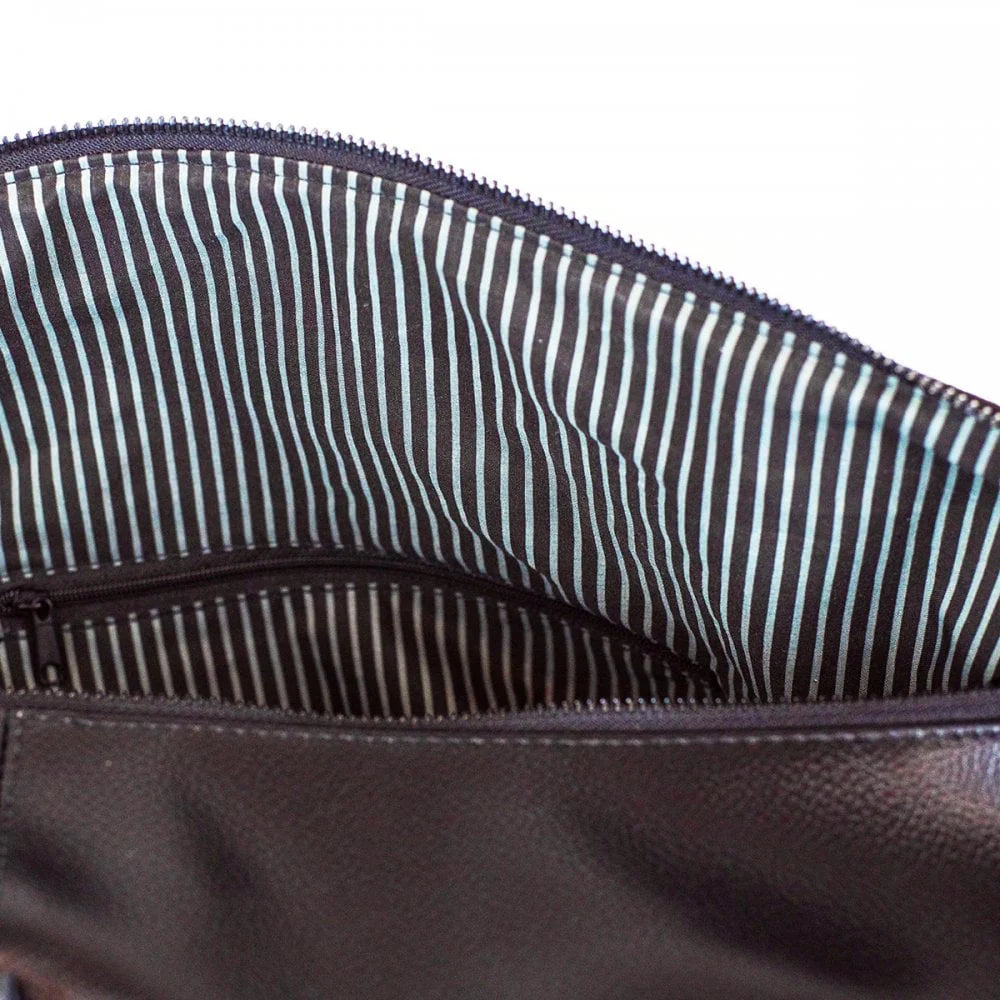 Personalised Vintage Nuhide Holdall in Black