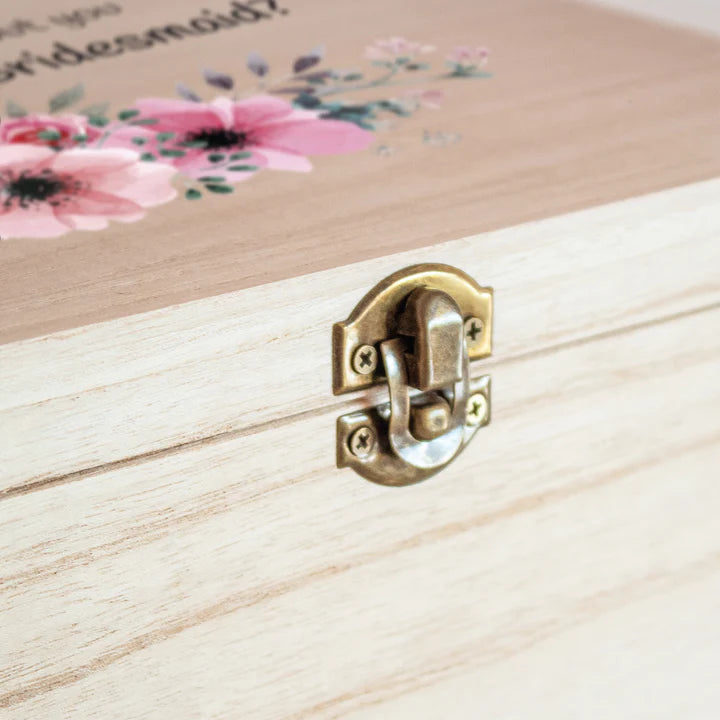 Personalised Wooden Keepsake Bridesmaid Box