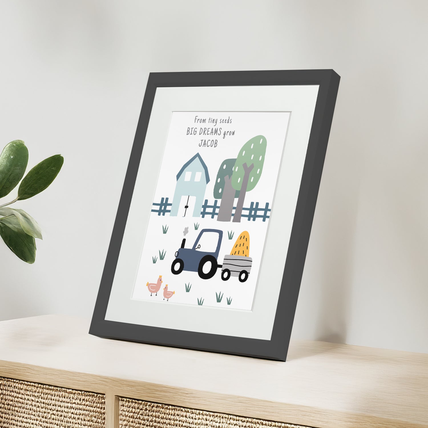 Personalised Farmyard Children’s Nursery Framed Print