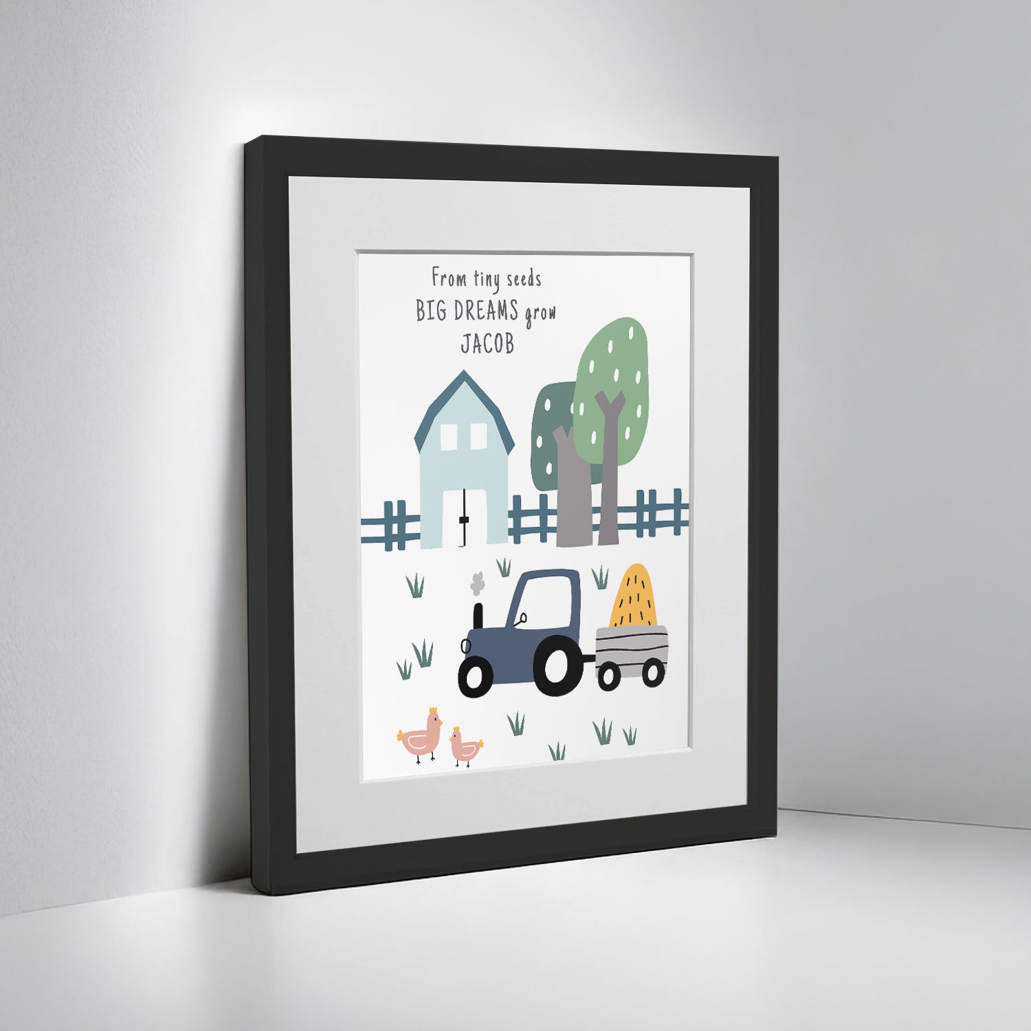 Personalised Farmyard Children’s Nursery Framed Print