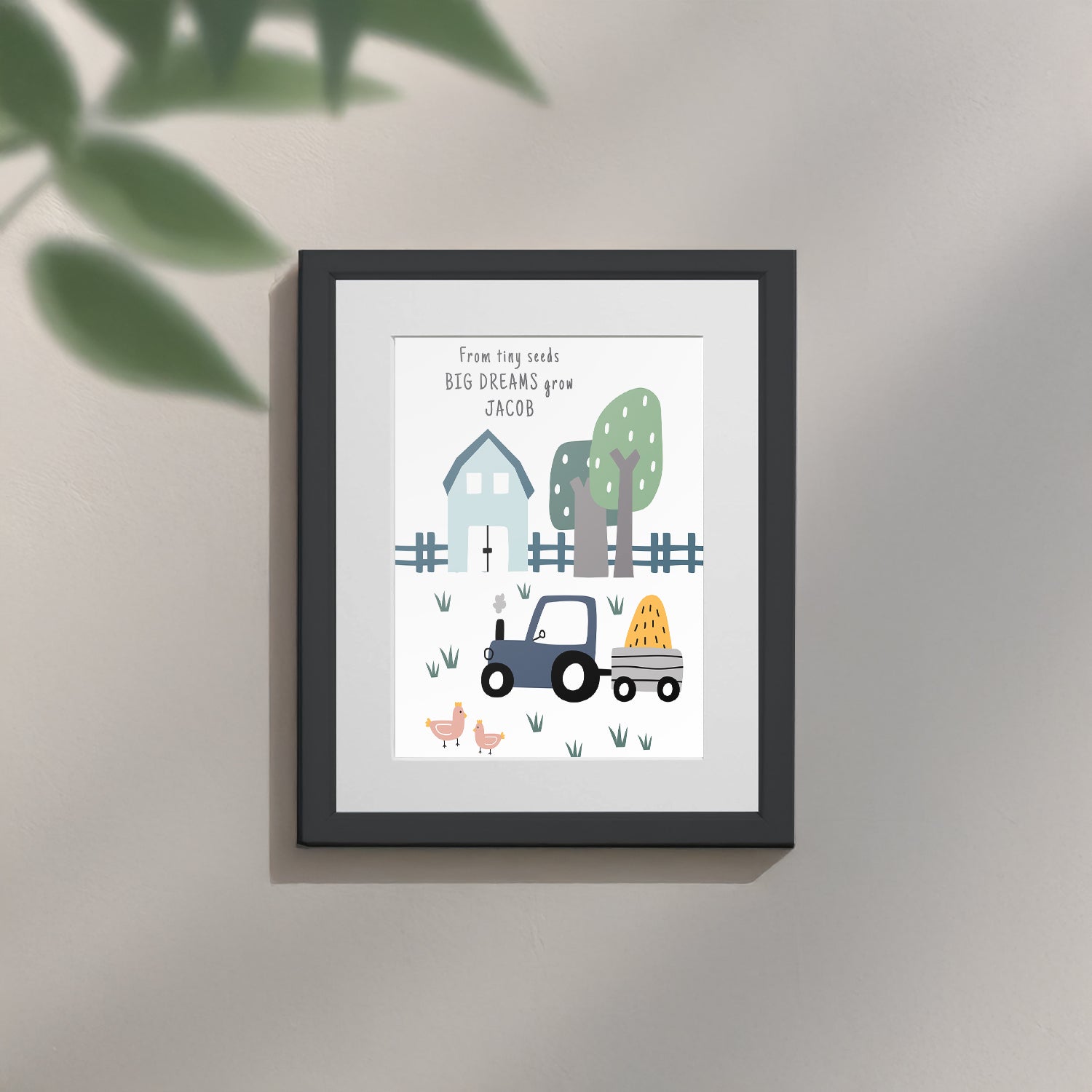 Personalised Farmyard Children’s Nursery Framed Print