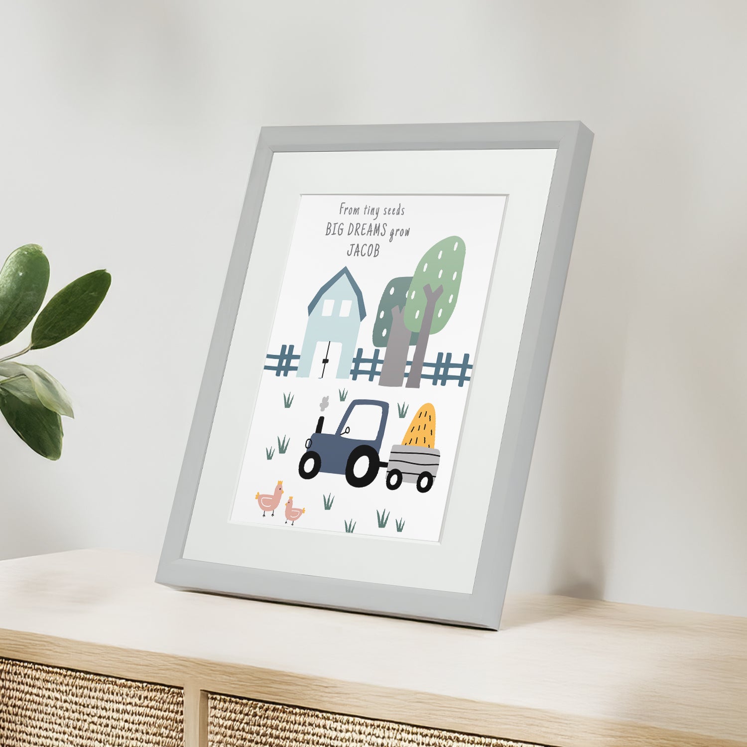 Personalised Farmyard Children’s Nursery Framed Print