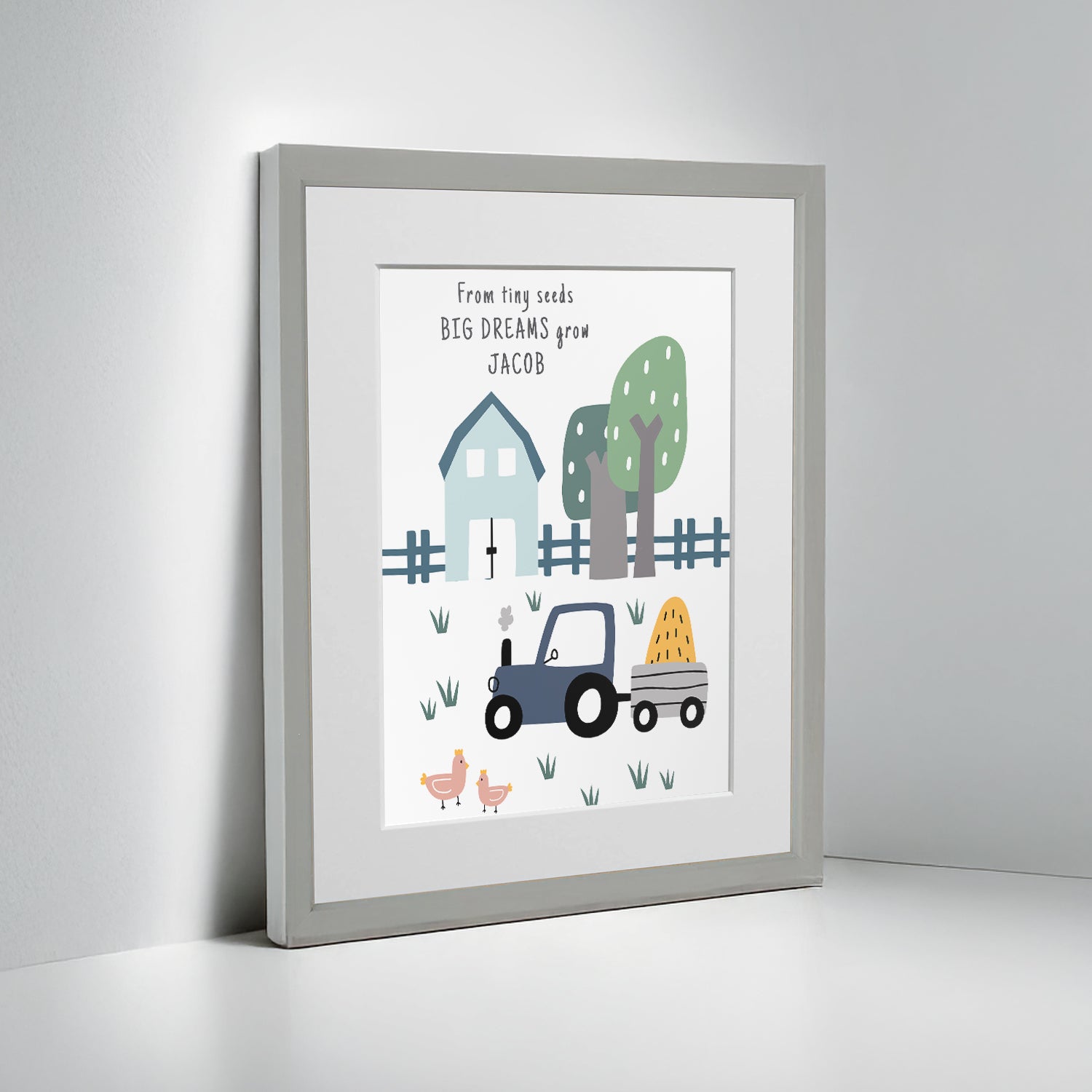 Personalised Farmyard Children’s Nursery Framed Print