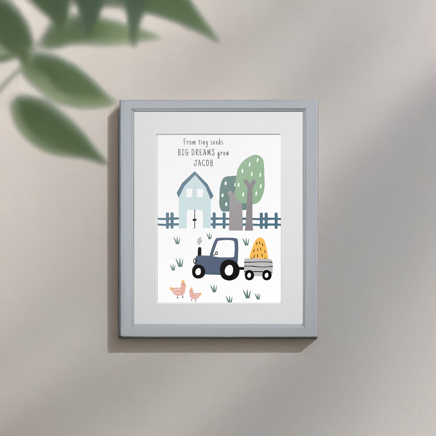 Personalised Farmyard Children’s Nursery Framed Print