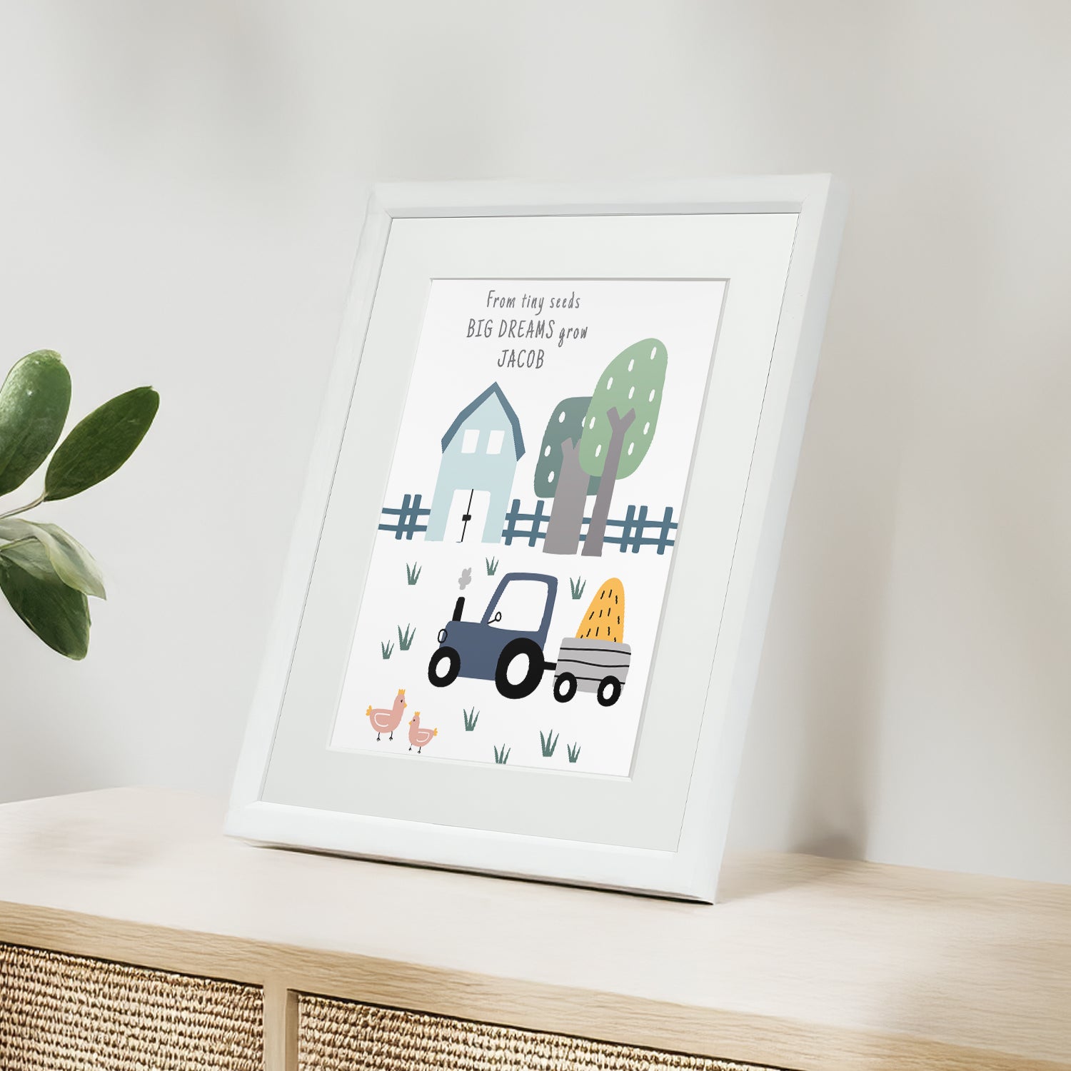 Personalised Farmyard Children’s Nursery Framed Print