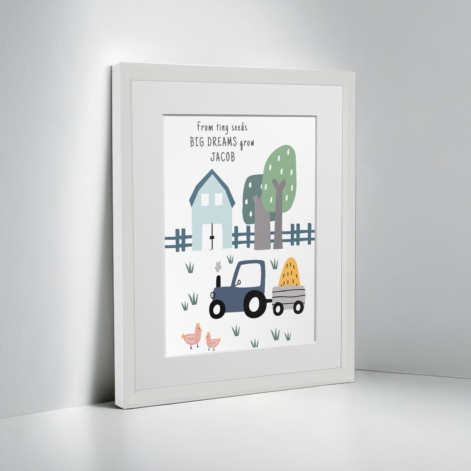 Personalised Farmyard Children’s Nursery Framed Print