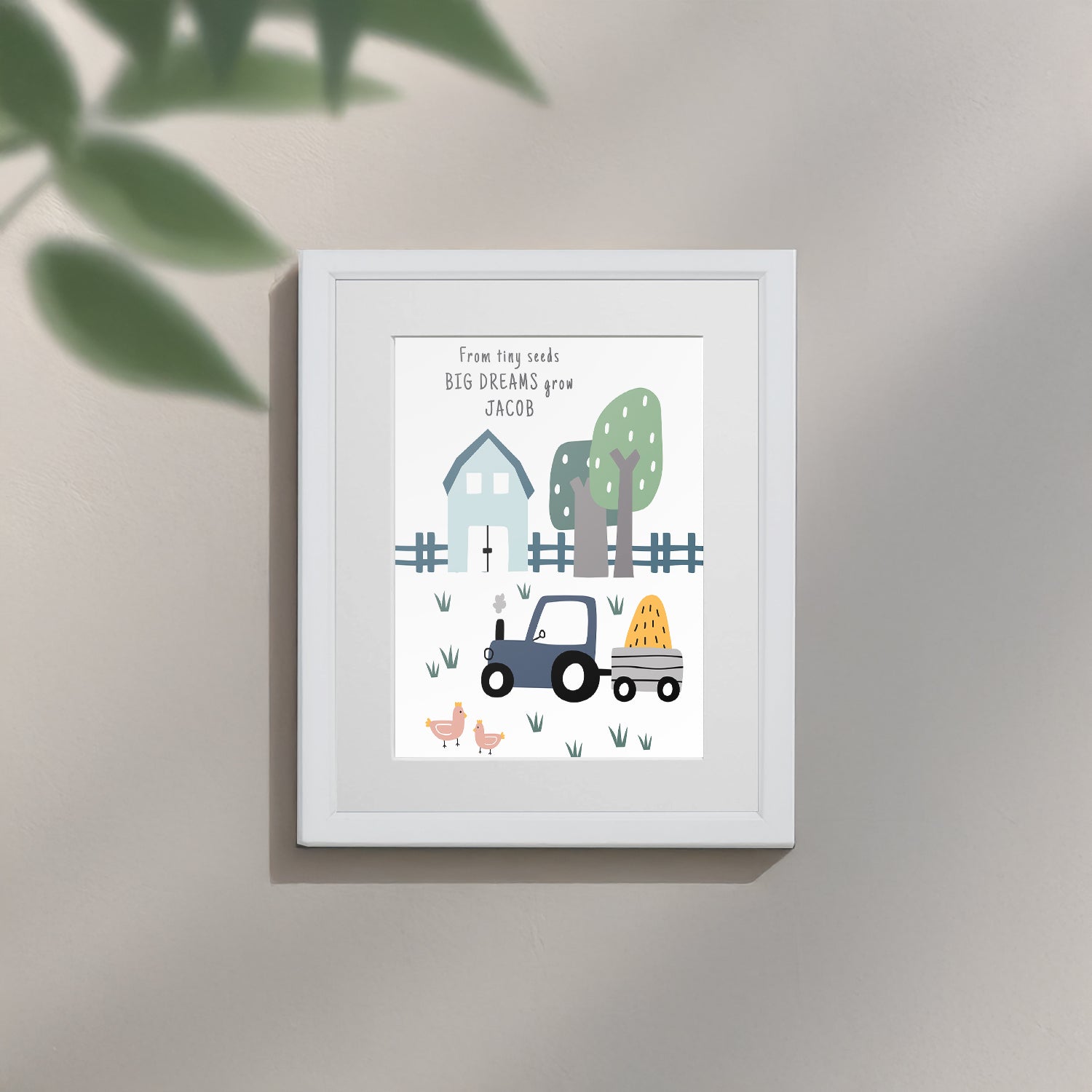 Personalised Farmyard Children’s Nursery Framed Print