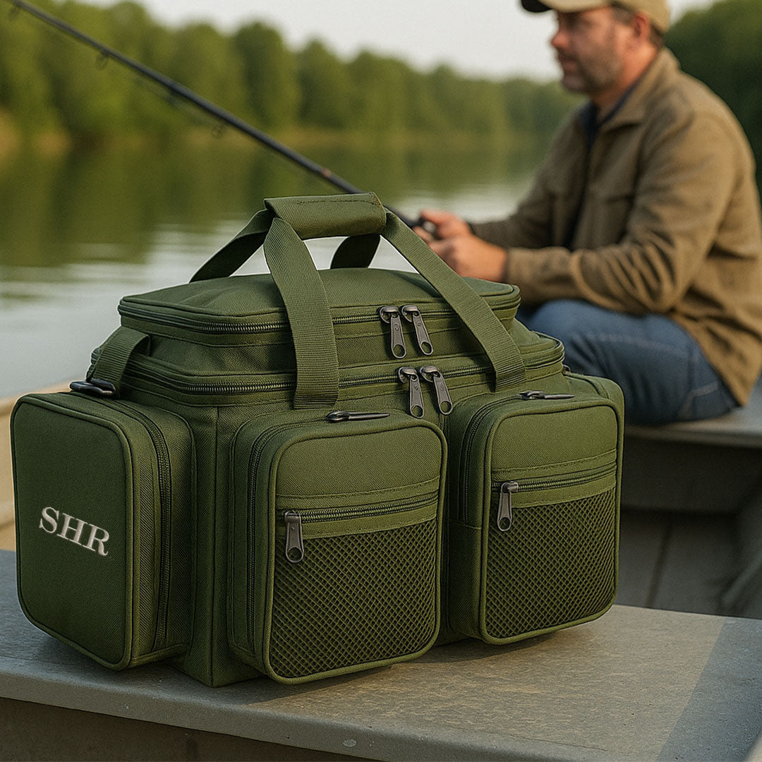 Personalised Fishing Canvas Bag
