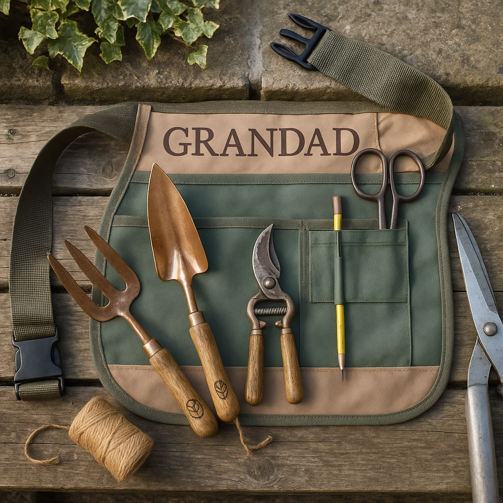 Personalised Gardener’s Tool Belt with Tools