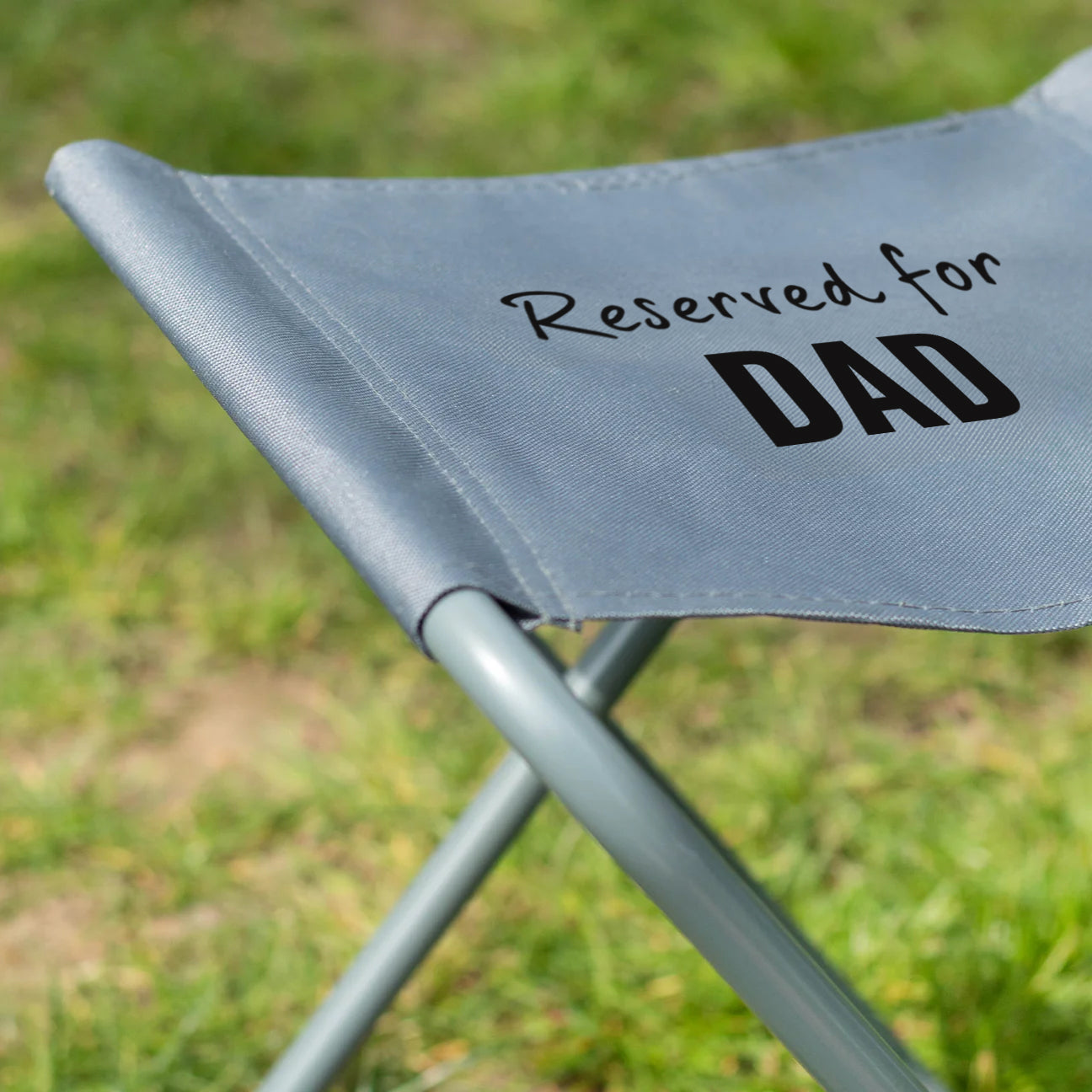 Personalised Camping Stool Charcoal