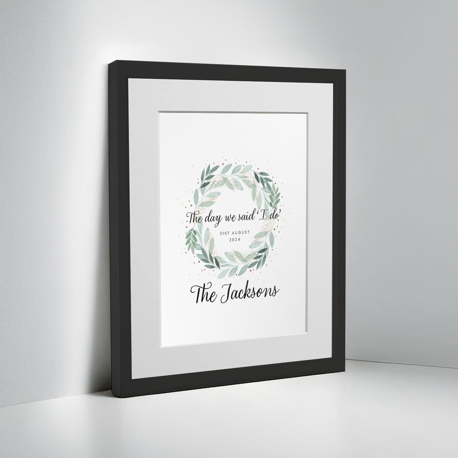 Personalised Anniversary “I Do” Keepsake Framed Print