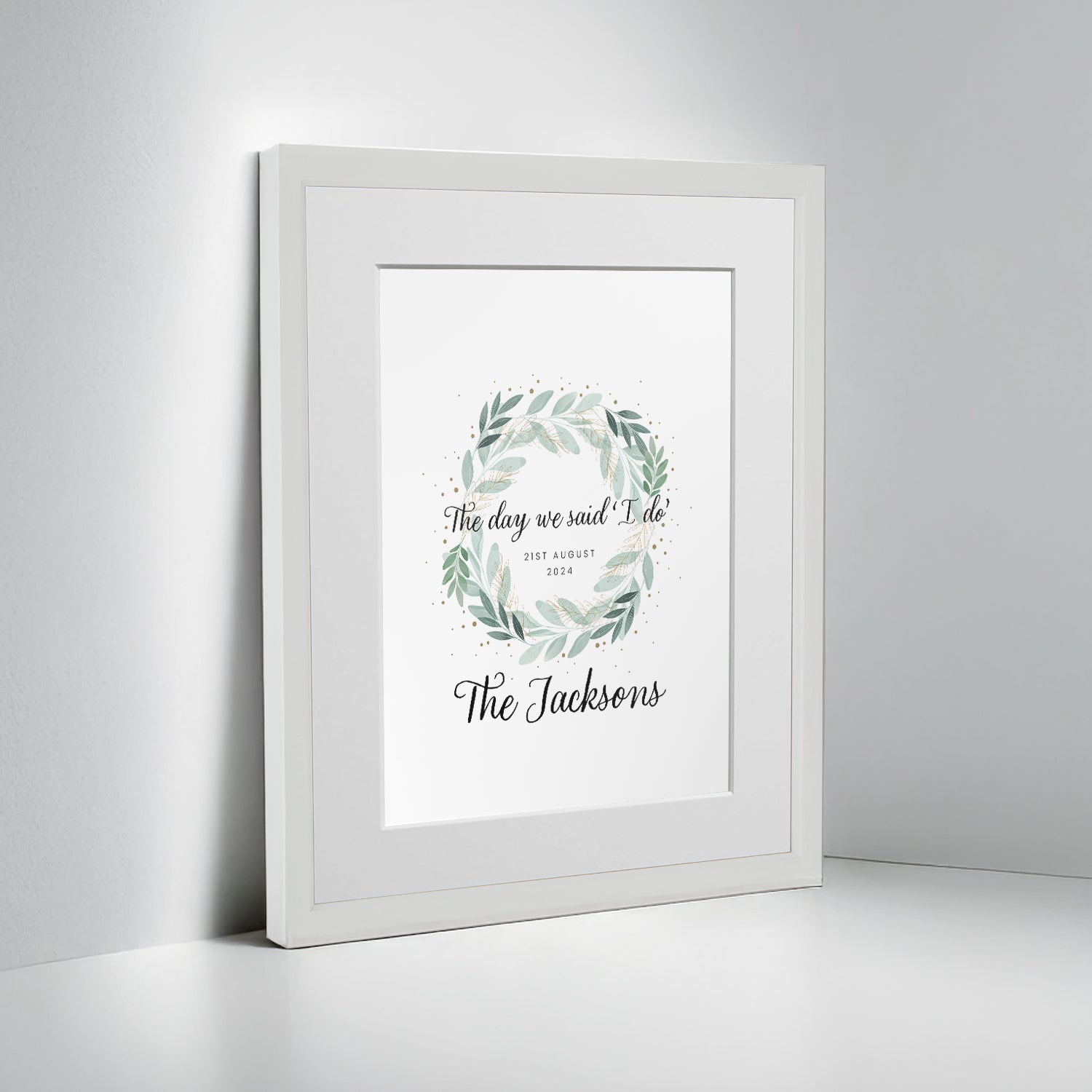 Personalised Anniversary “I Do” Keepsake Framed Print