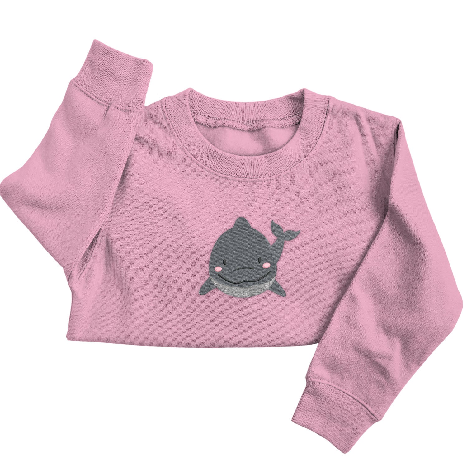 Personalised 'On The Wild Side' Embroidered Children's Dolphin Jumper