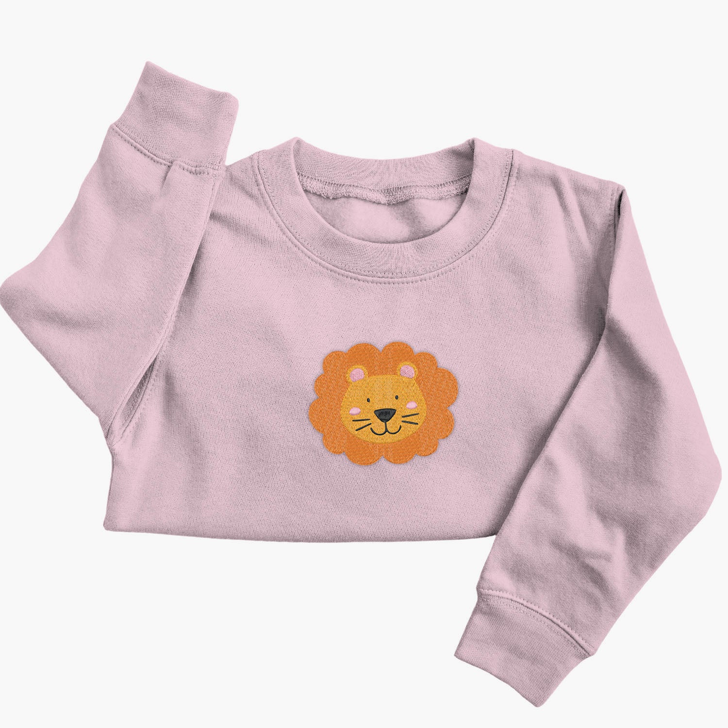 Personalised 'On The Wild Side' Embroidered Children's Lion Jumper