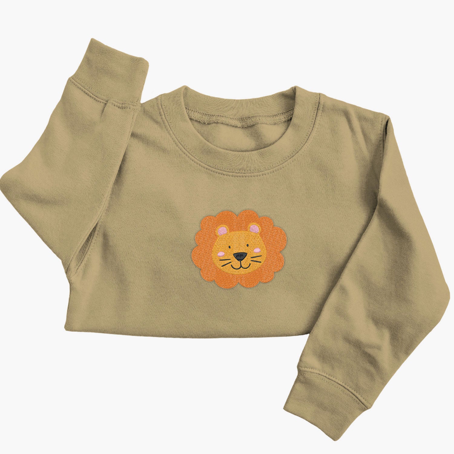 Personalised 'On The Wild Side' Embroidered Children's Lion Jumper
