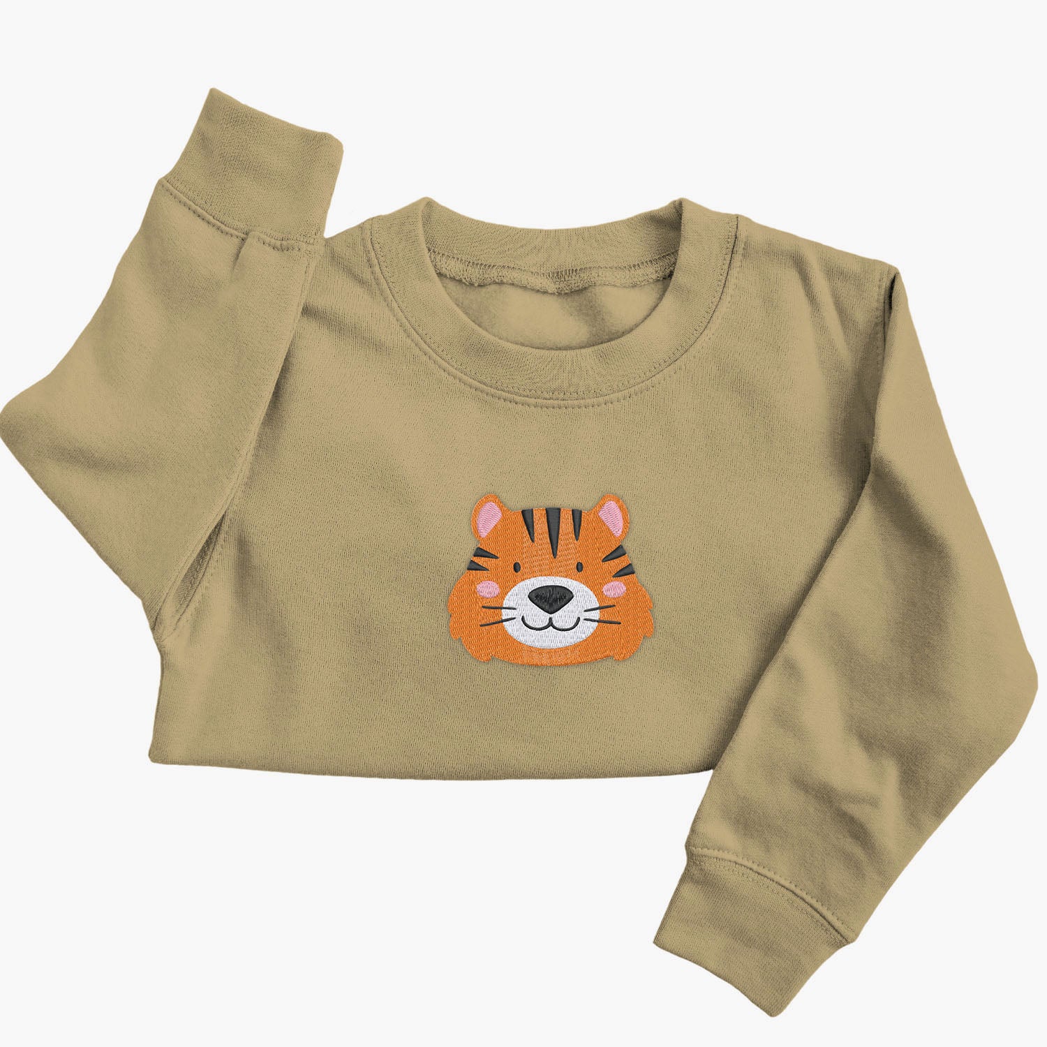 Personalised 'On The Wild Side' Embroidered Children's Tiger Jumper