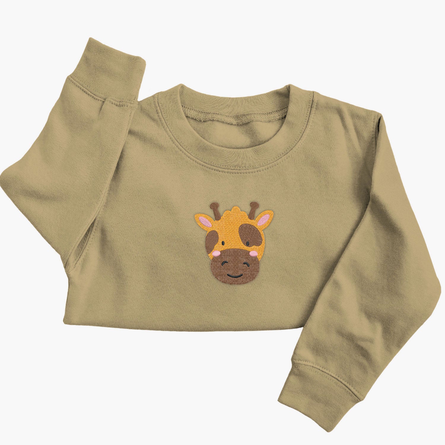 Personalised 'On The Wild Side' Embroidered Children's Giraffe Jumper