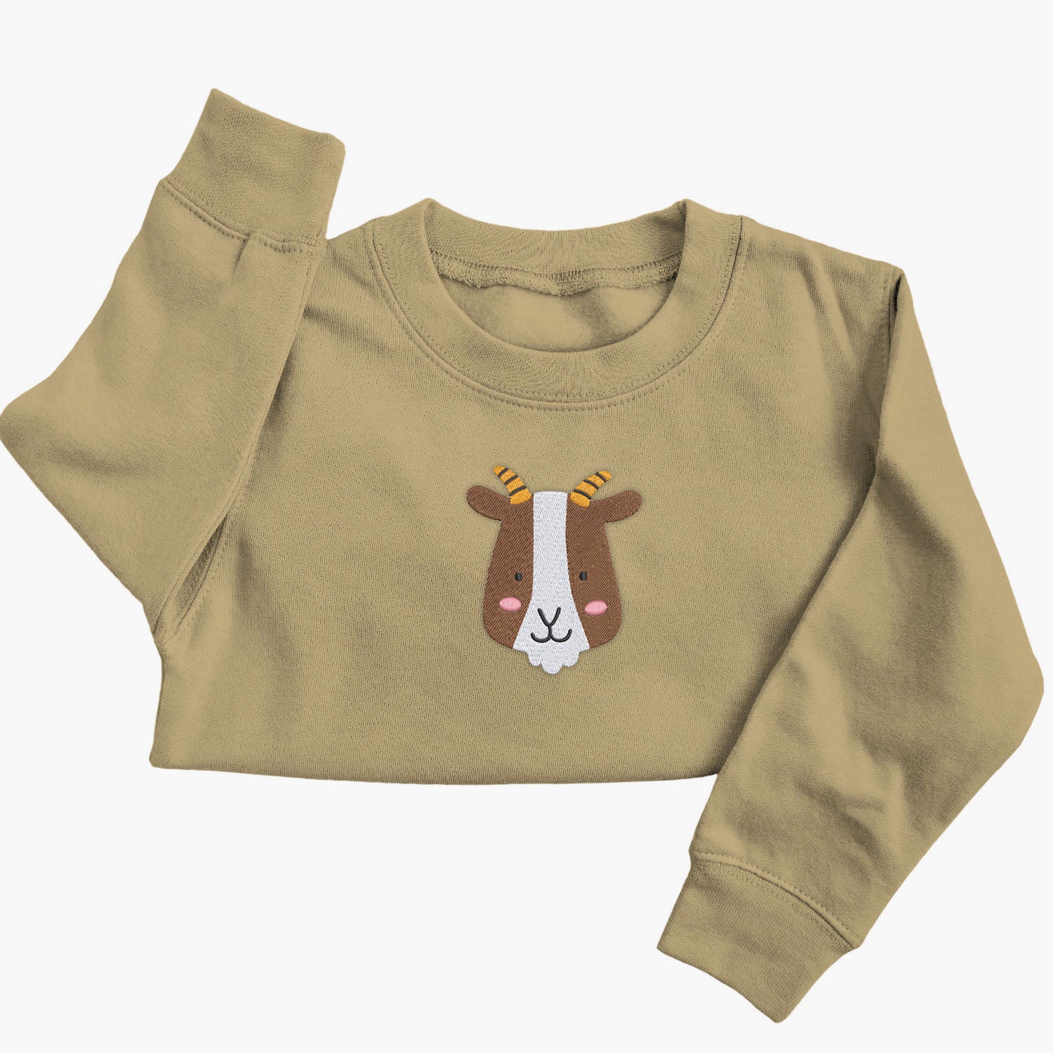 Personalised 'On The Wild Side' Embroidered Children's Goat Jumper