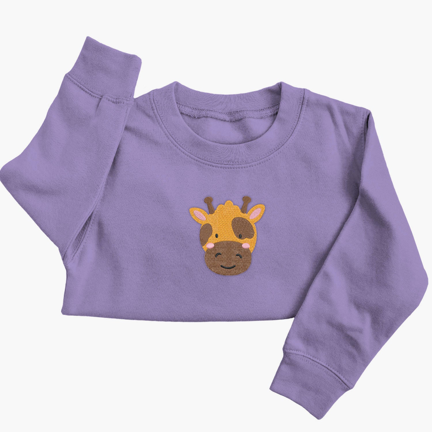 Personalised 'On The Wild Side' Embroidered Children's Giraffe Jumper