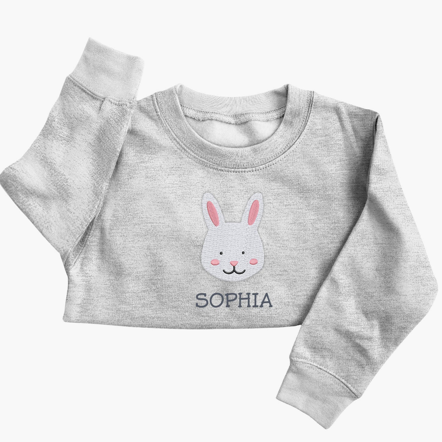 Personalised 'On The Wild Side' Embroidered Children's Rabbit Jumper