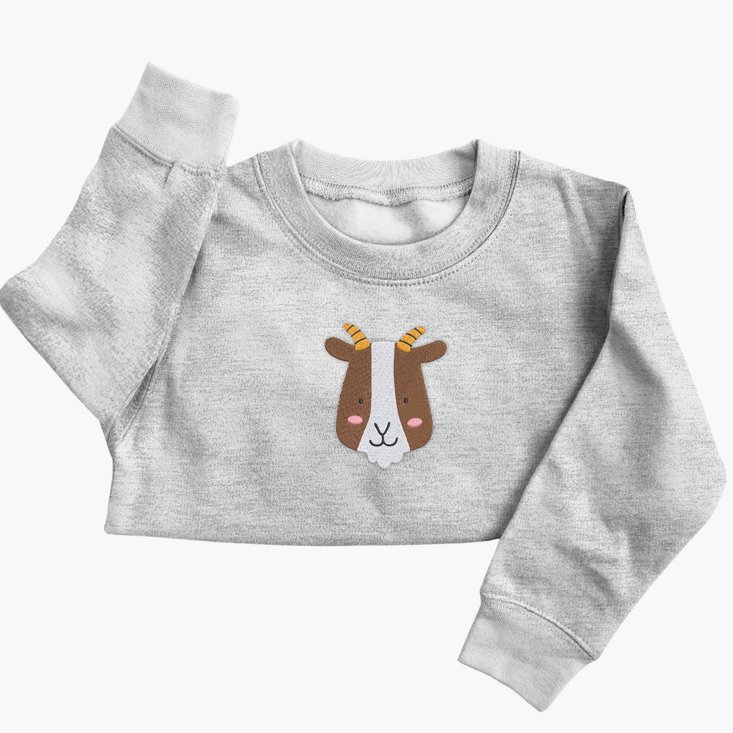 Personalised 'On The Wild Side' Embroidered Children's Goat Jumper