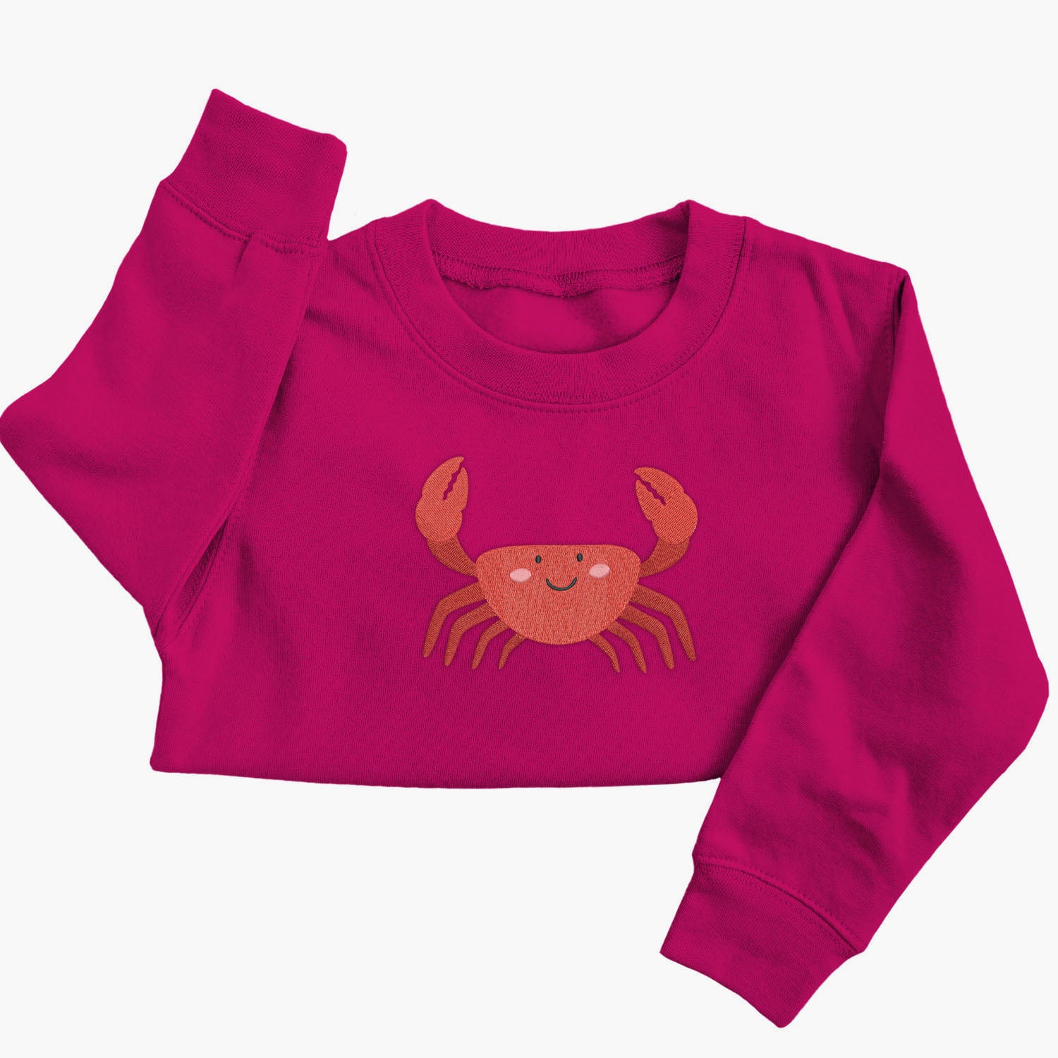Personalised 'On The Wild Side' Embroidered Children's Crab Jumper