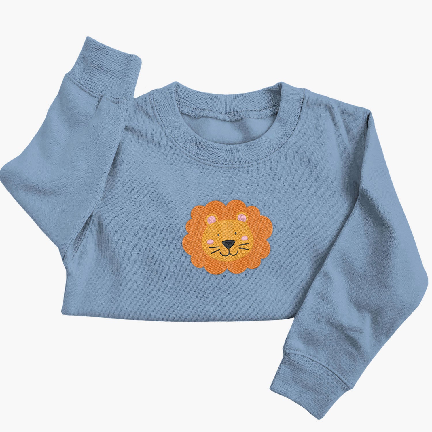 Personalised 'On The Wild Side' Embroidered Children's Lion Jumper