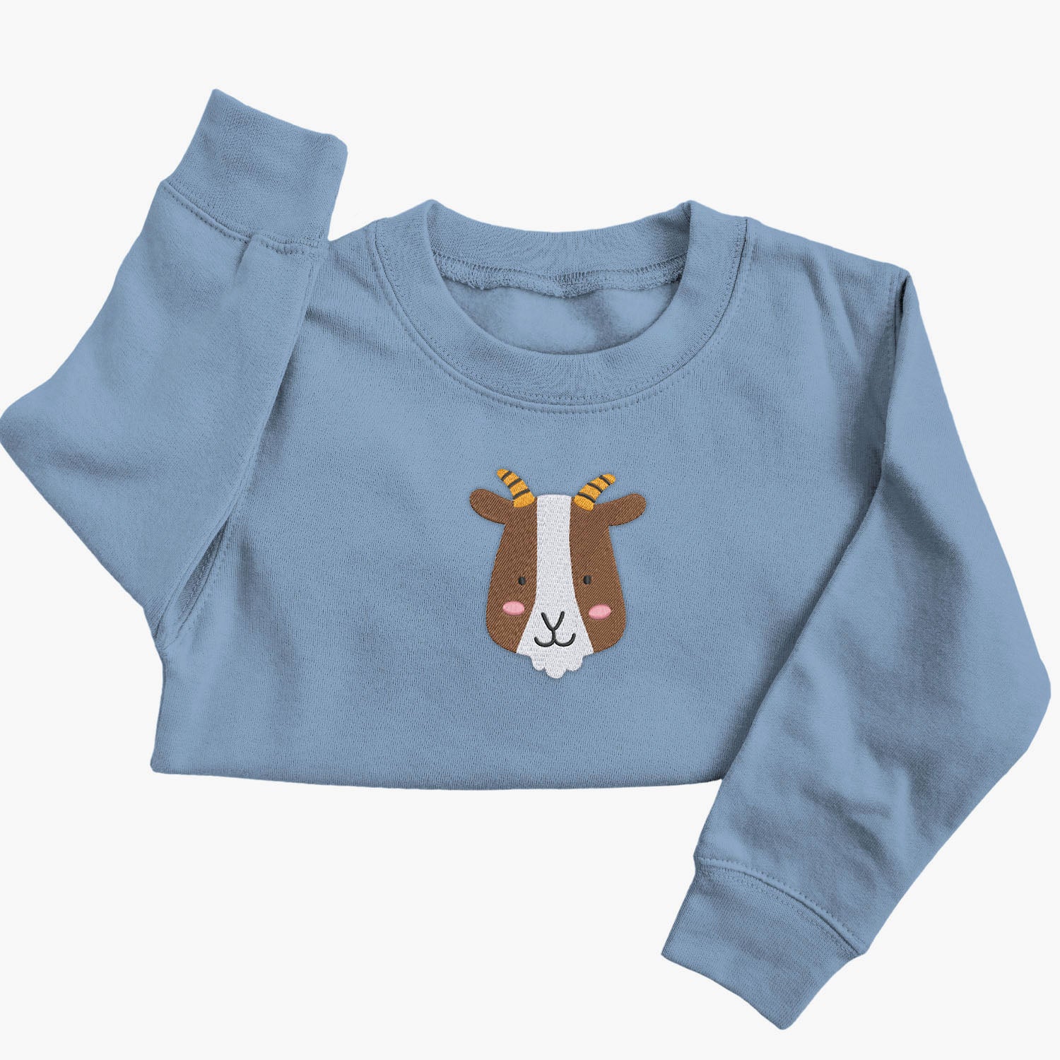 Personalised 'On The Wild Side' Embroidered Children's Goat Jumper