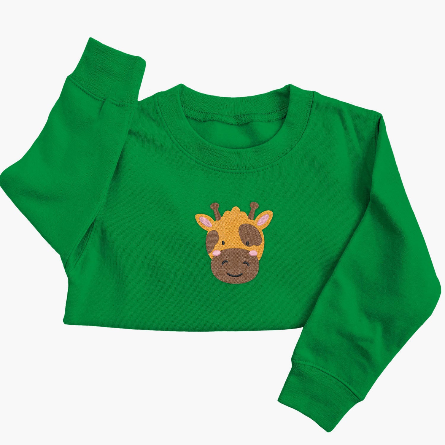 Personalised 'On The Wild Side' Embroidered Children's Giraffe Jumper