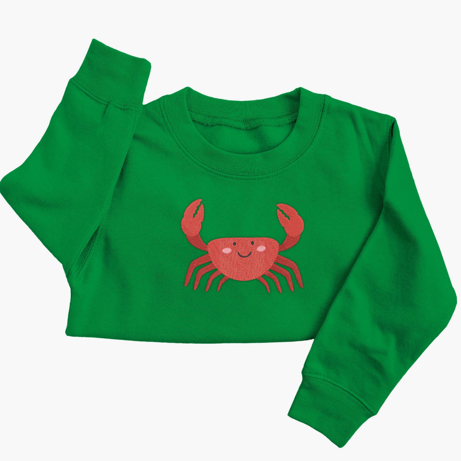 Personalised 'On The Wild Side' Embroidered Children's Crab Jumper