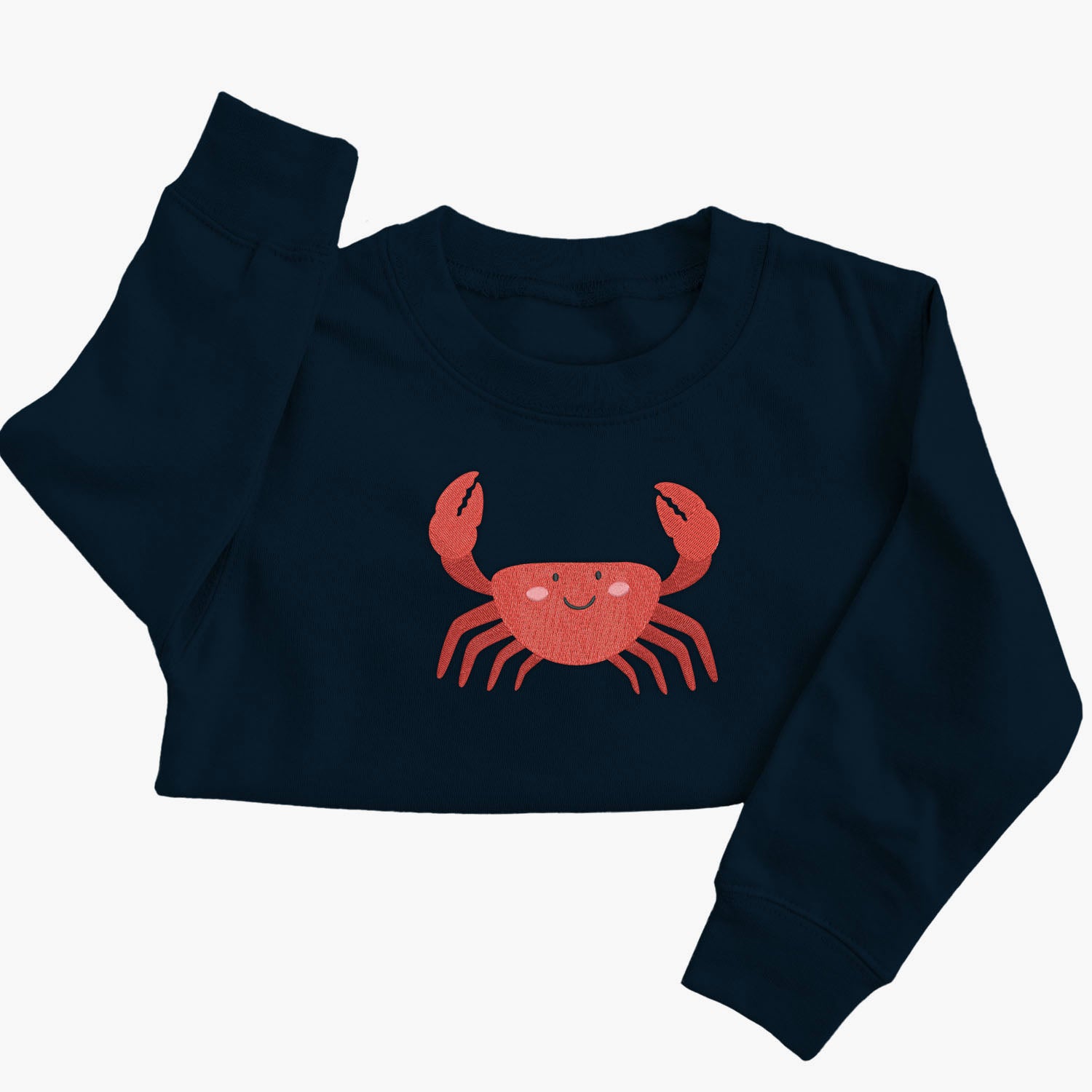 Personalised 'On The Wild Side' Embroidered Children's Crab Jumper