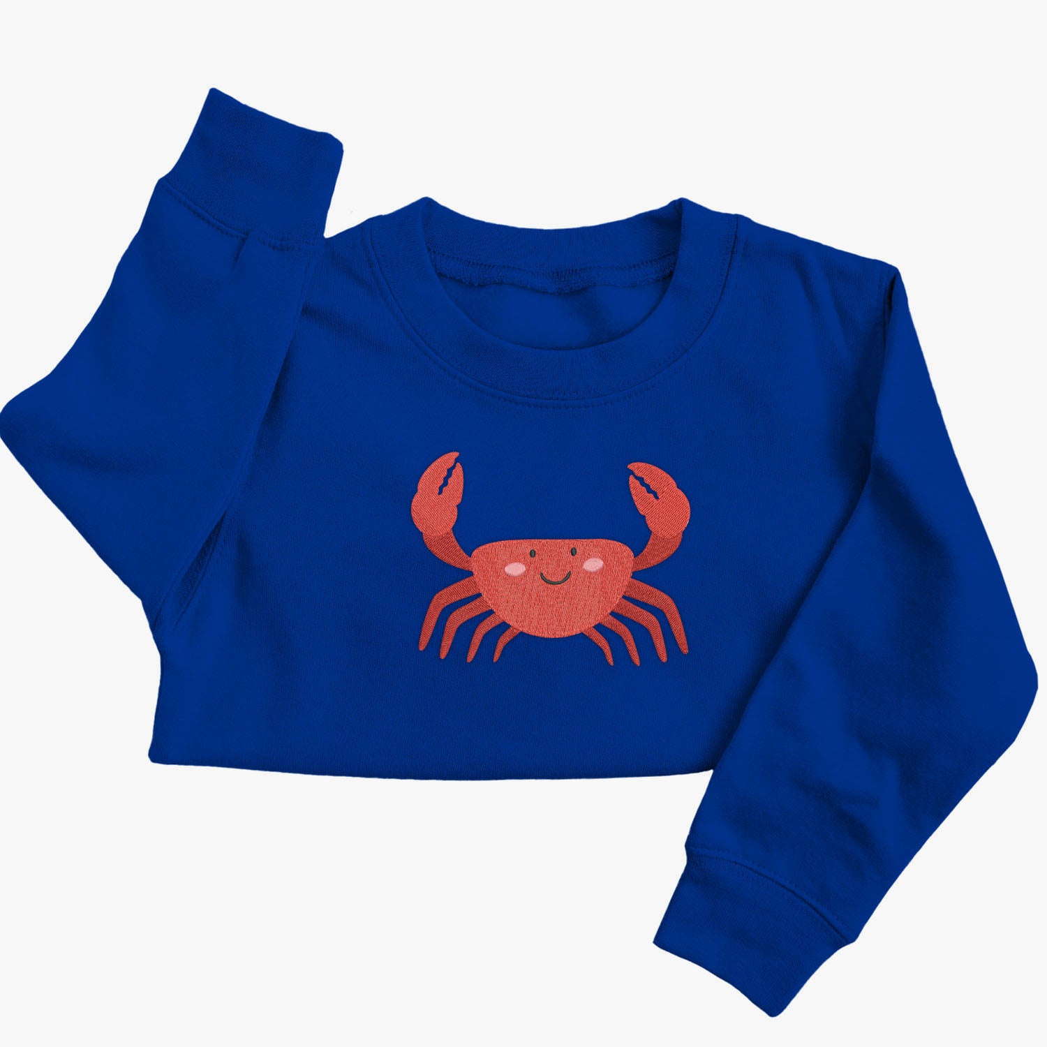Personalised 'On The Wild Side' Embroidered Children's Crab Jumper