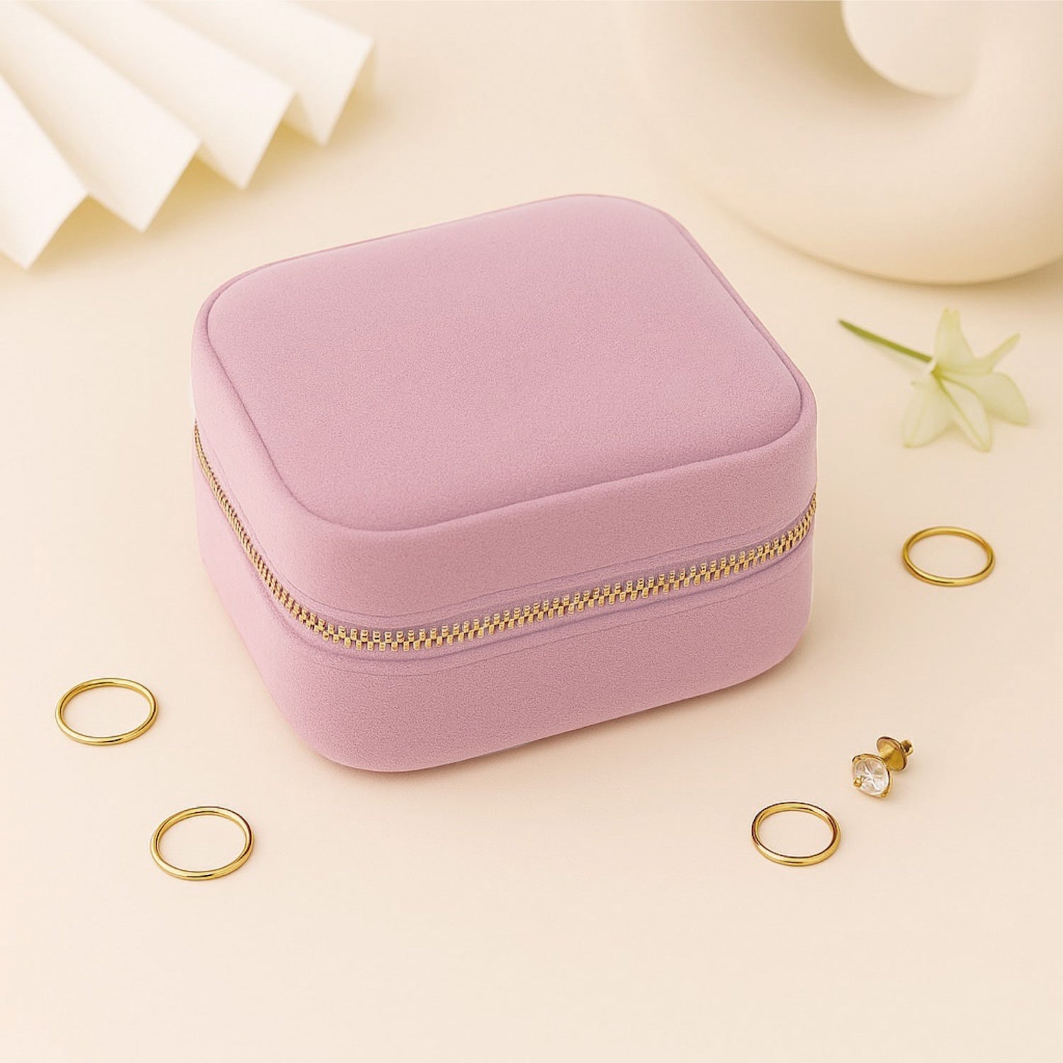 Personalised Velvet Jewellery Organiser