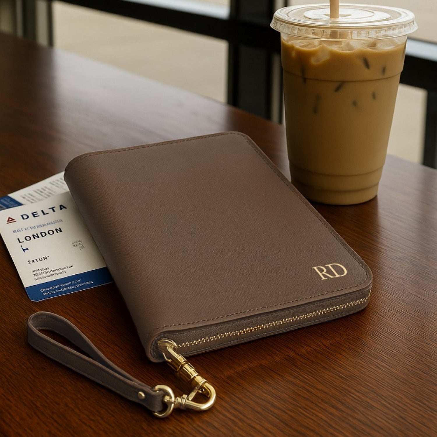 Personalised Faux Leather Travel Documents Folder