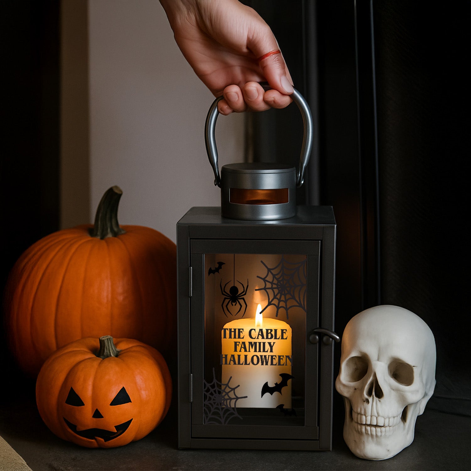 Personalised Spooky Halloween Lantern