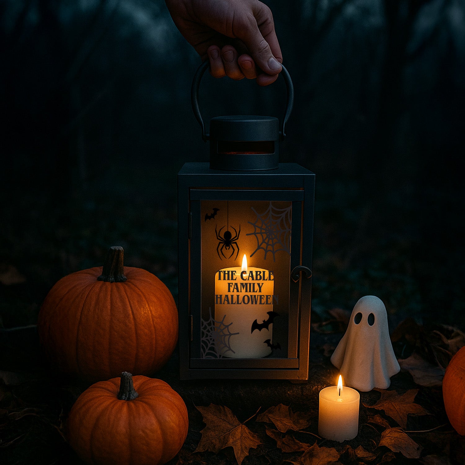 Personalised Spooky Halloween Lantern