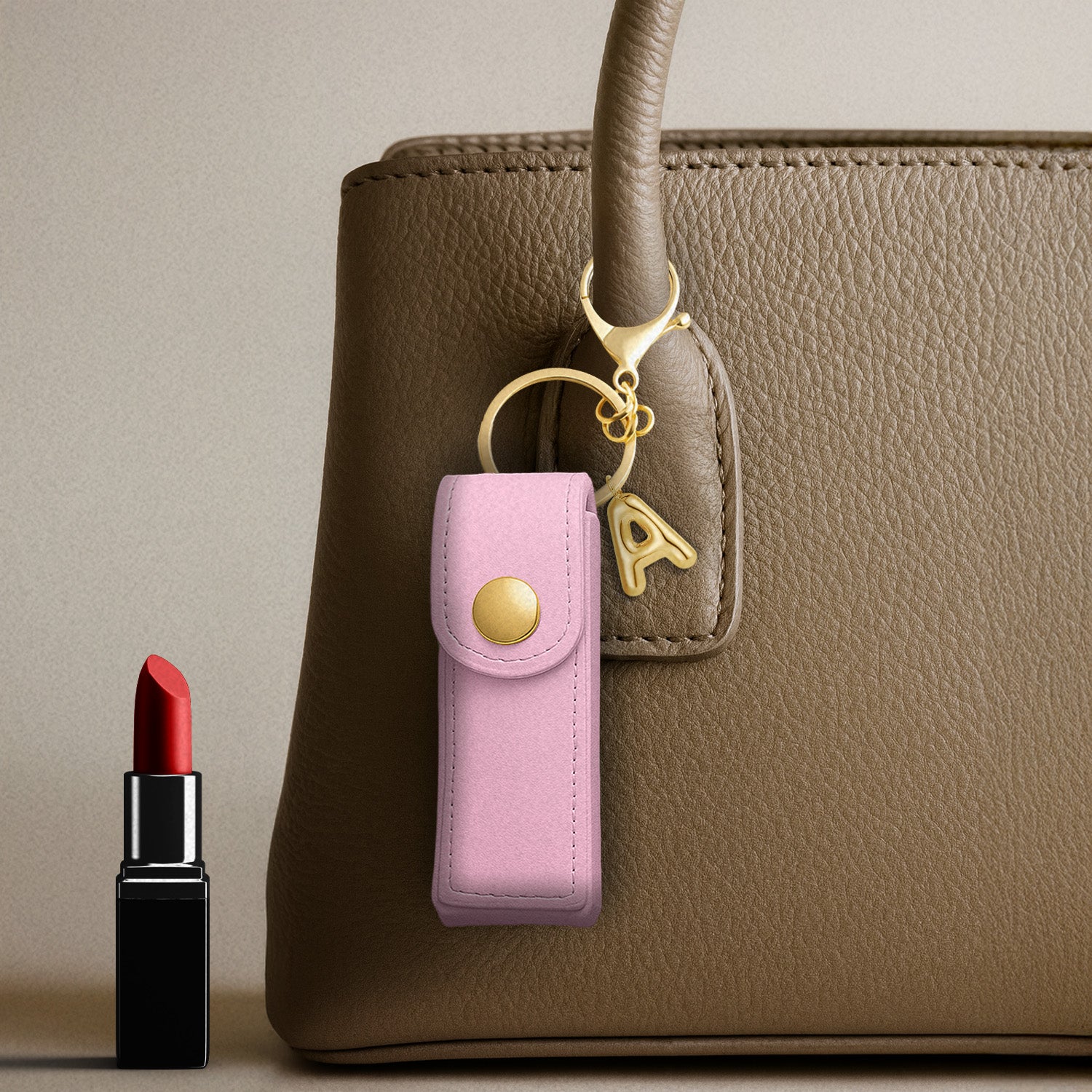 Personalised Vegan Leather Lipstick Case