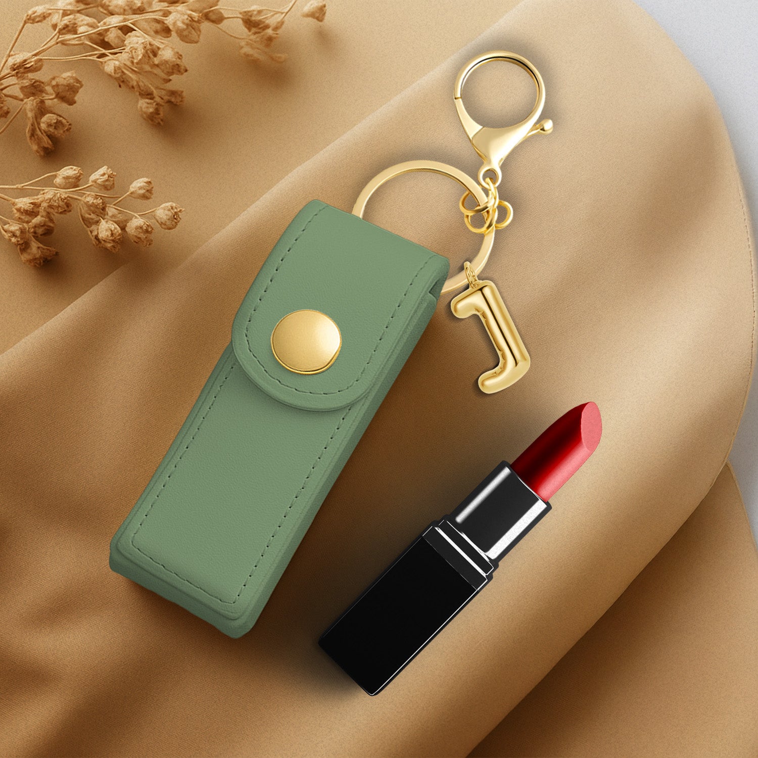 Personalised Vegan Leather Lipstick Case