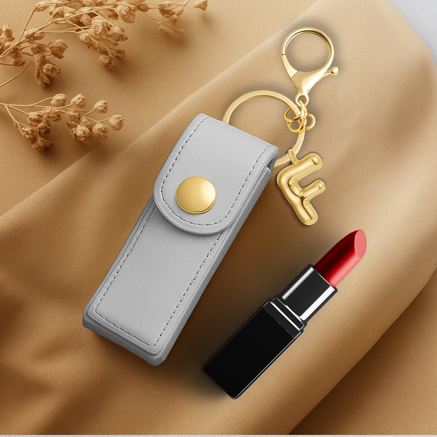 Personalised Vegan Leather Lipstick Case