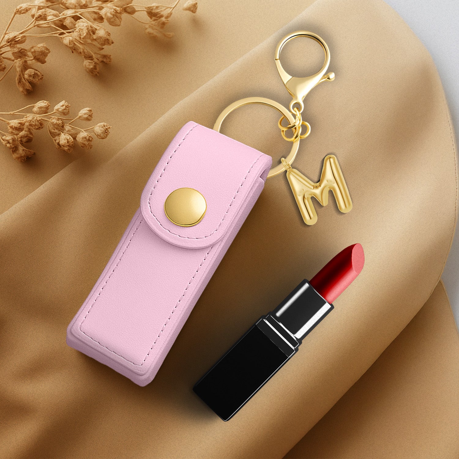 Personalised Vegan Leather Lipstick Case
