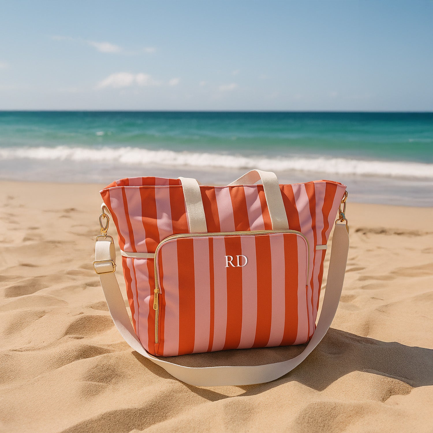 Personalised Picnic & Beach Insulated Cooler Bag