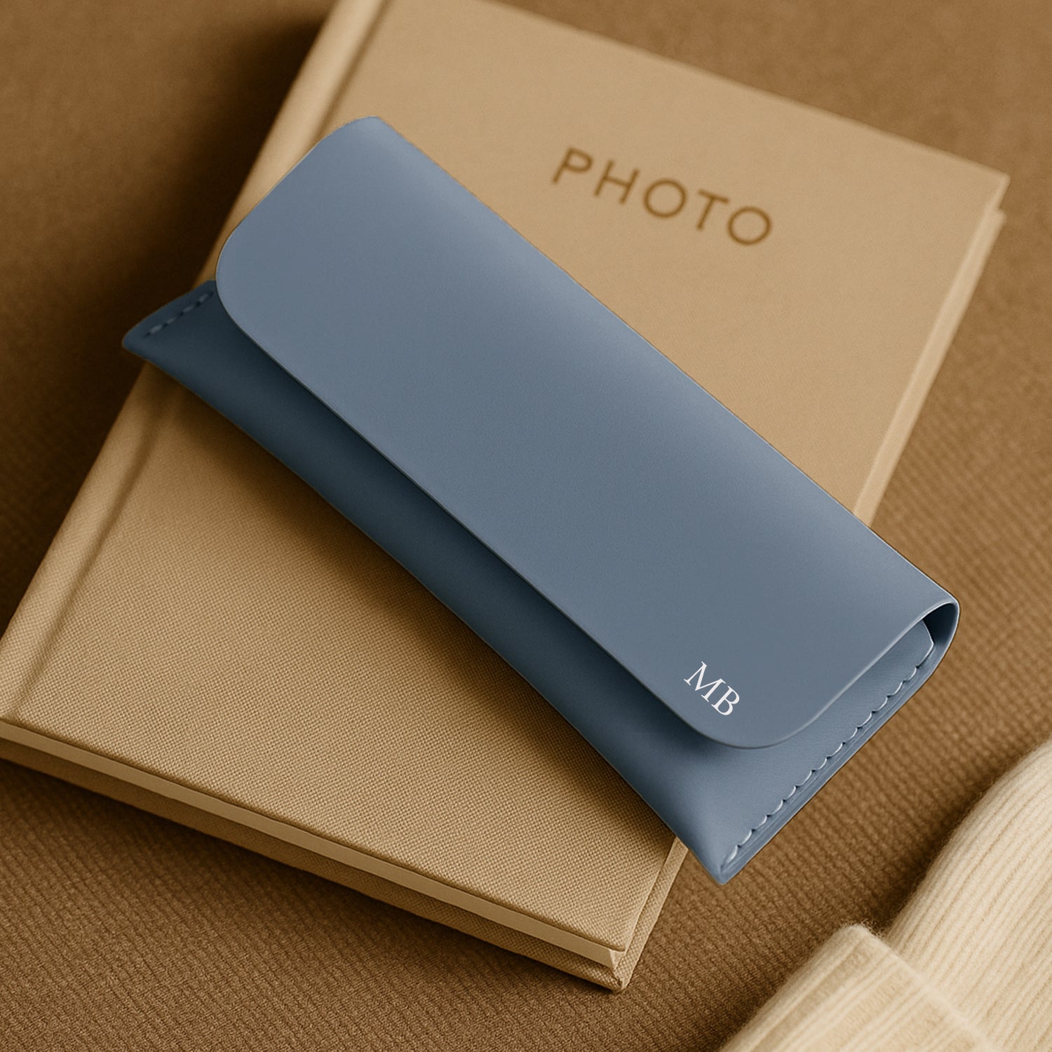 Personalised Vegan Leather Sunglasses Case