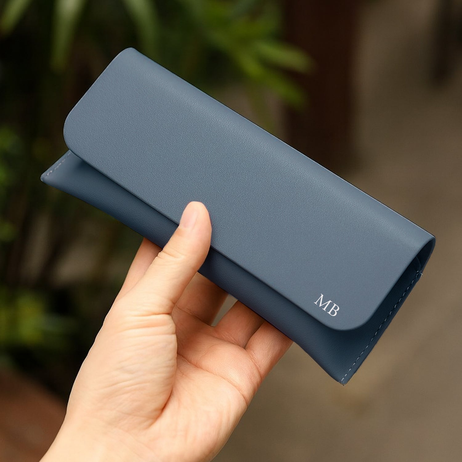 Personalised Vegan Leather Sunglasses Case