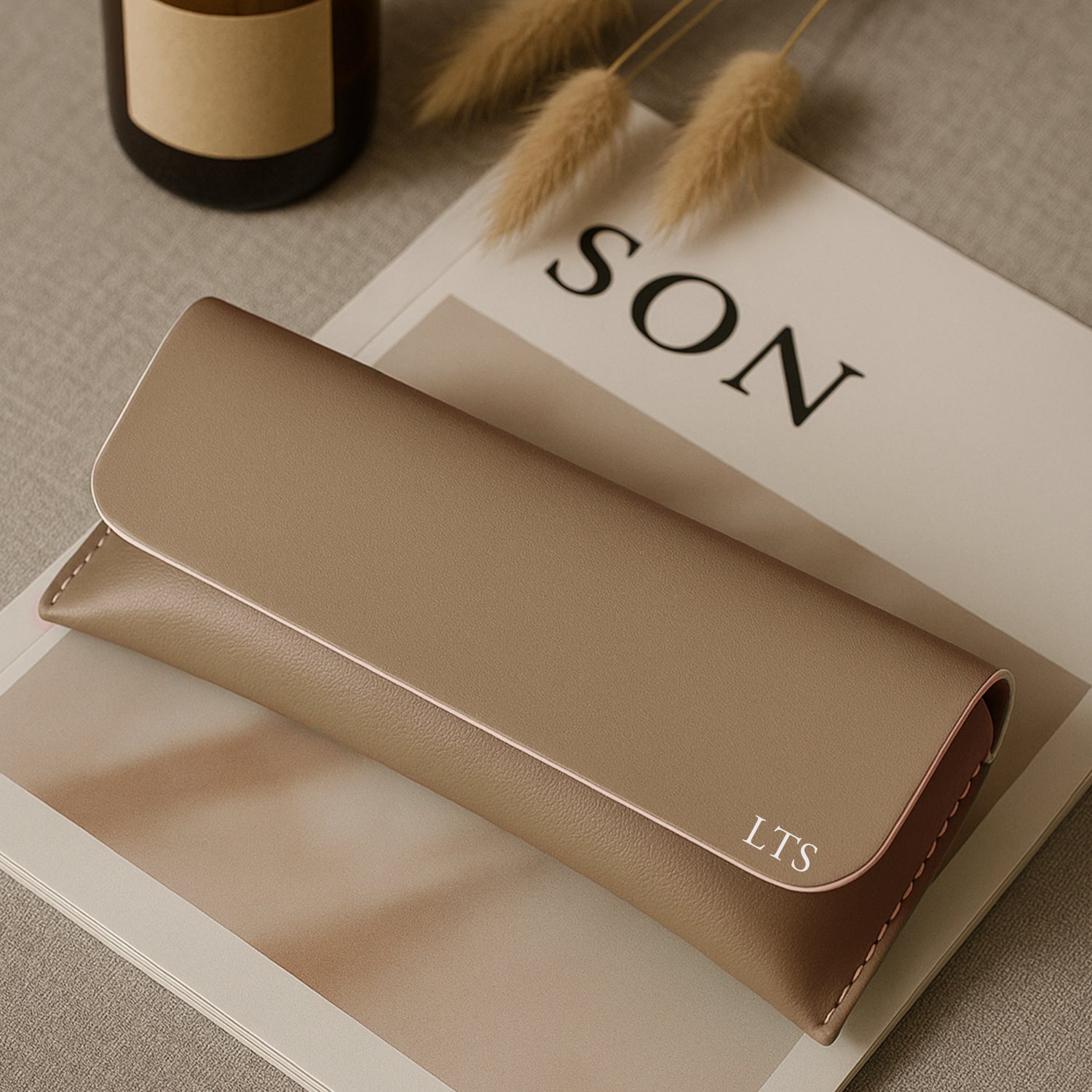 Personalised Vegan Leather Sunglasses Case